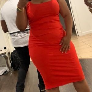 Red Midi Dress